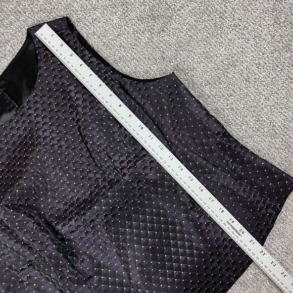 Scott McClintock Tank Top Womens 16W Y2K Millennium 2000 Sleeveless Button Back - Picture 8 of 9